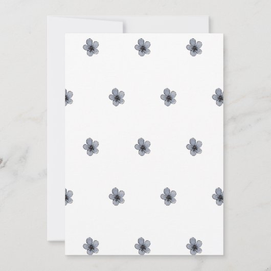 Invitation Floral Crest (Dos)