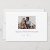 Invitation Floral Crest Aquarelle Monogramme Mariage (Dos)