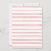 Invitation Floral Crest C'est un Baby shower féminin (Dos)