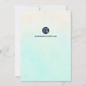 Invitation Floral Dachshund Chien Anniversaire (Dos)