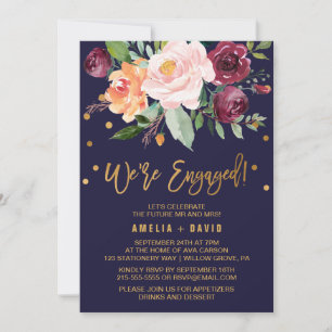 Invitation Floral d'automne avec support de la gerbe Nous som