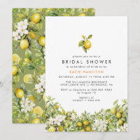 Floral de citron clair | Fête des mariées Décontra
