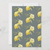 Invitation Floral de citron | Teacup Tea Party (Dos)