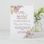 Invitation Floral de douche de mariée (Debout devant)