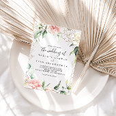 Invitation Floral De Foliage Vert Or Le Mariage De