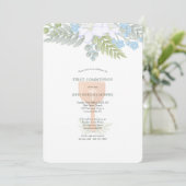 Invitation Floral de la première communion (Debout devant)