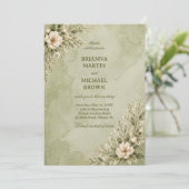 Invitation Floral de Sauge Doux (Debout devant)