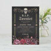 Invitation Floral Death to my Youth RIP 20s 30e anniversaire (Debout devant)