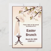 Invitation floral des femmes de la fête de Brunch  (Devant)