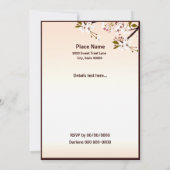 Invitation floral des femmes de la fête de Brunch  (Dos)