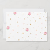 Invitation Floral Dinosaur Anniversaire Fille T-Rex Photo (Dos)