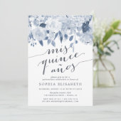 Invitation Floral du milieu de l'été | Elégante aquarelle Qui (Debout devant)