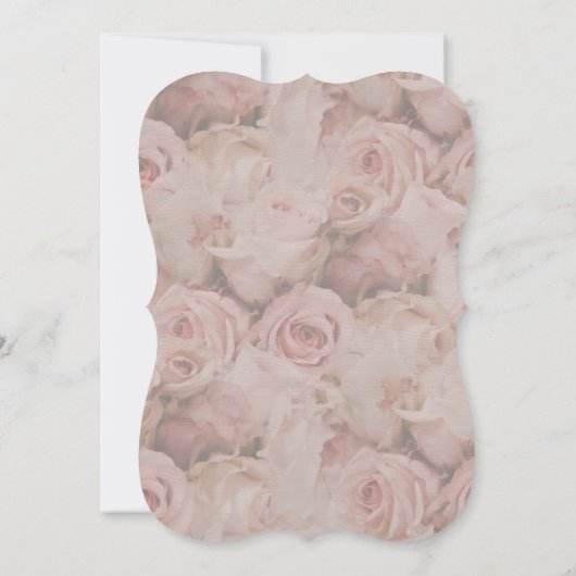 Invitation Floral Dusty Rose Gold Élégant déjeuner nuptial (Dos)