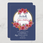 Invitation Floral Elegance (Devant / Derrière)