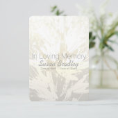 Invitation Floral élégant à la cérémonie commémorative (Debout devant)