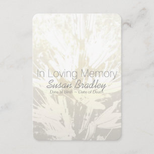 Invitation Floral élégant à la cérémonie commémorative