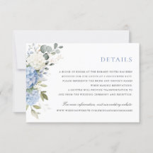 Floral Elegant Blue Hydrangea Détails sur la végét
