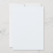 Invitation Floral Elegant Simple Mariage (Dos)