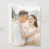 Invitation Floral Elegant Summer Engagement Party Photo (Dos)
