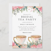 Invitation Floral Elegant Tea Party (Devant)