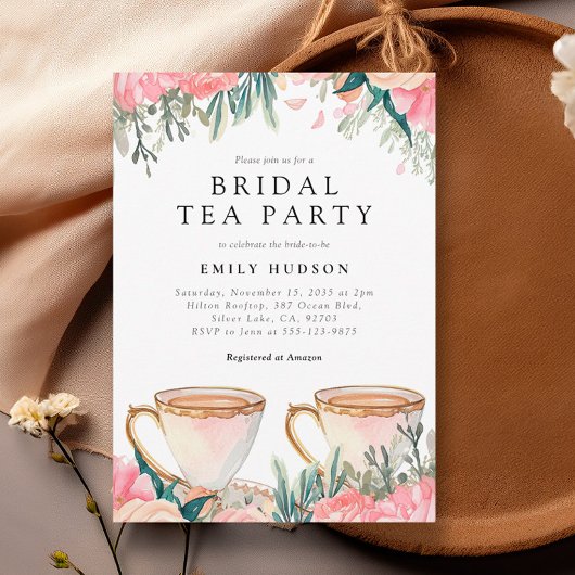 Invitation Floral Elegant Tea Party