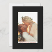 Invitation Floral Elegant Terracotta Black Engagement Party (Dos)