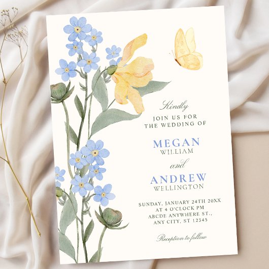 Invitation Floral elegant wedding