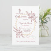 Invitation Floral Embrasse L'Invitation Religieuse (Debout devant)