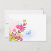 Invitation Floral esthétique (Dos)