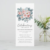 Invitation Floral Eucalyptus Boho Funeral Digital Evite (Debout devant)