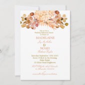 Invitation Floral Eucalyptus Élégant Chic Mariage Répétition (Devant)