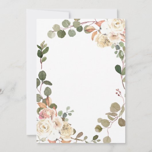 Invitation Floral Fall Baby Sprinkle (Dos)
