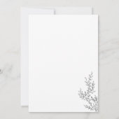 Invitation Floral Fall Boho Clear Indie Botanique nous le fai (Dos)