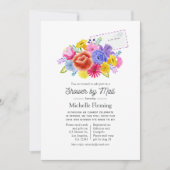 Invitation Floral Fête des mariées de Fiesta mexicaine par co (Devant)