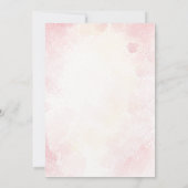 Invitation Floral Fête des mariées Tea Party (Dos)