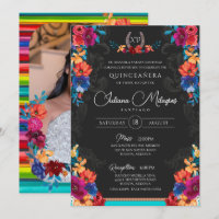 Floral Fiesta Mexicaine Ajoutez Votre Photo Quince