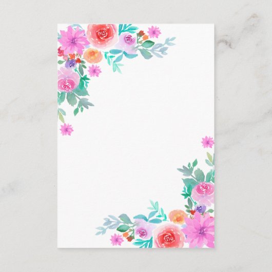 Invitation Floral Fiesta Taco, une douche pour les couples am (Dos)