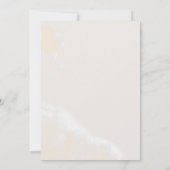 Invitation Floral flush moderne | Aquarelle Couples Douche (Dos)