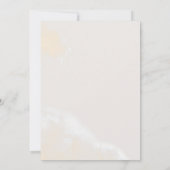 Invitation Floral flush moderne | Brunch Mariage aquarelle (Dos)