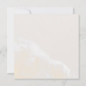 Invitation Floral flush moderne | Carré de marbre Mariage (Dos)