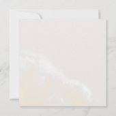 Invitation Floral flush moderne | Mariage Carré de marine (Dos)