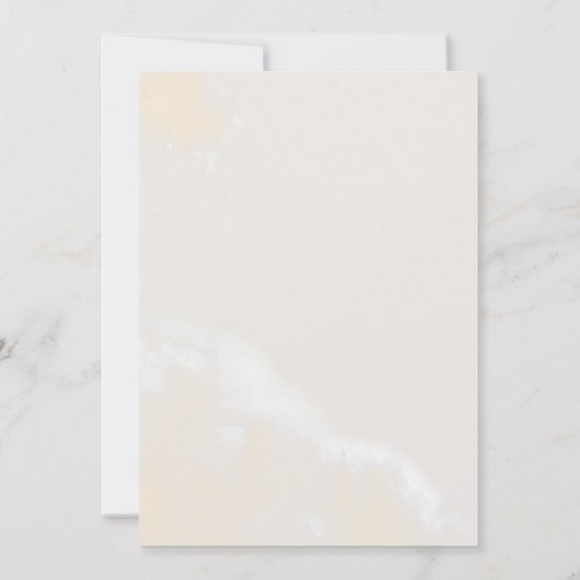 Invitation Floral flush moderne | Mariage Décontracté de cadr (Dos)