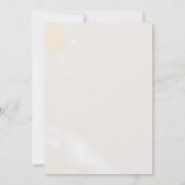 Invitation Floral flush moderne | Marine Nous Continuons À Fa (Dos)