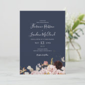 Invitation Floral flush moderne | Simple Mariage Décontracté (Debout devant)