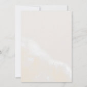 Invitation Floral flush moderne | Simple Mariage Décontracté (Dos)