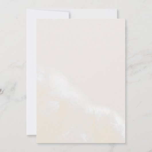 Invitation Floral flush moderne | Simple Mariage Décontracté (Dos)