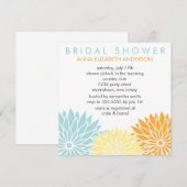 Invitation Floral frais (Devant / Derrière)