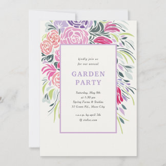 Invitation Floral Frame Party