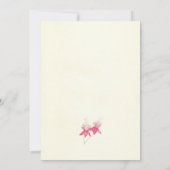 Invitation Floral Fuchsias Mariage (Dos)