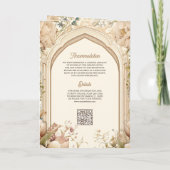 Invitation Floral Garden Peacocks Indian Palace Wedding (Dos)
